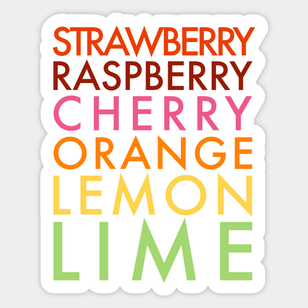 Six Delicious Flavors Sticker by This Day in Jack Benny